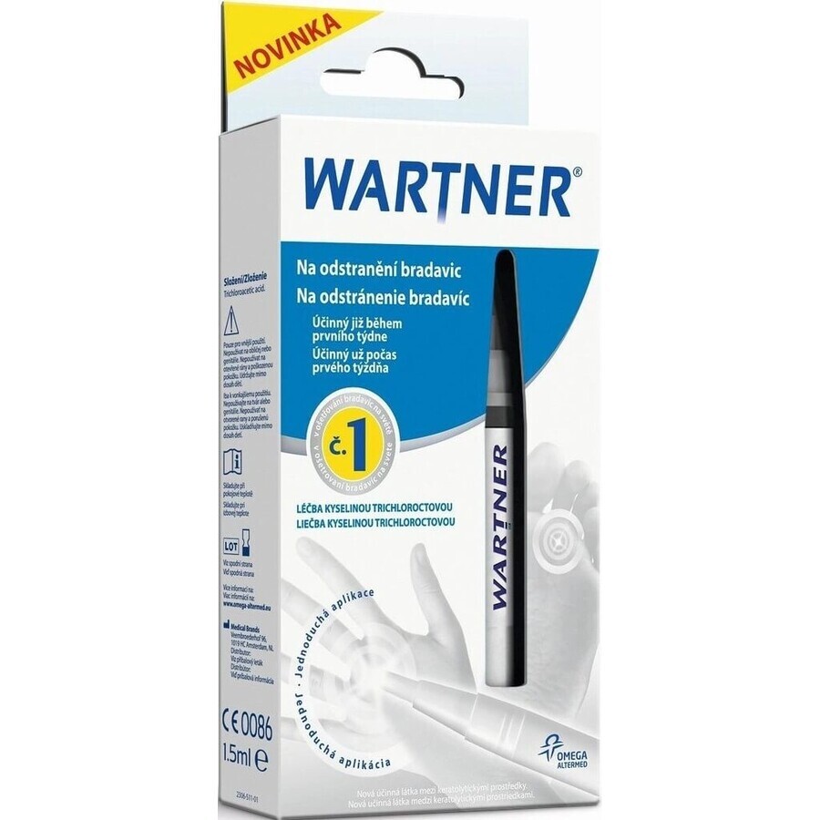 Wartner Warzenentfernungsstift 1×1 Stück, einfache Warzenentfernung