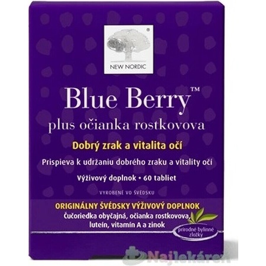 NEW NORDIC Blue Berry 1×60 tbl, Nahrungsergänzungsmittel