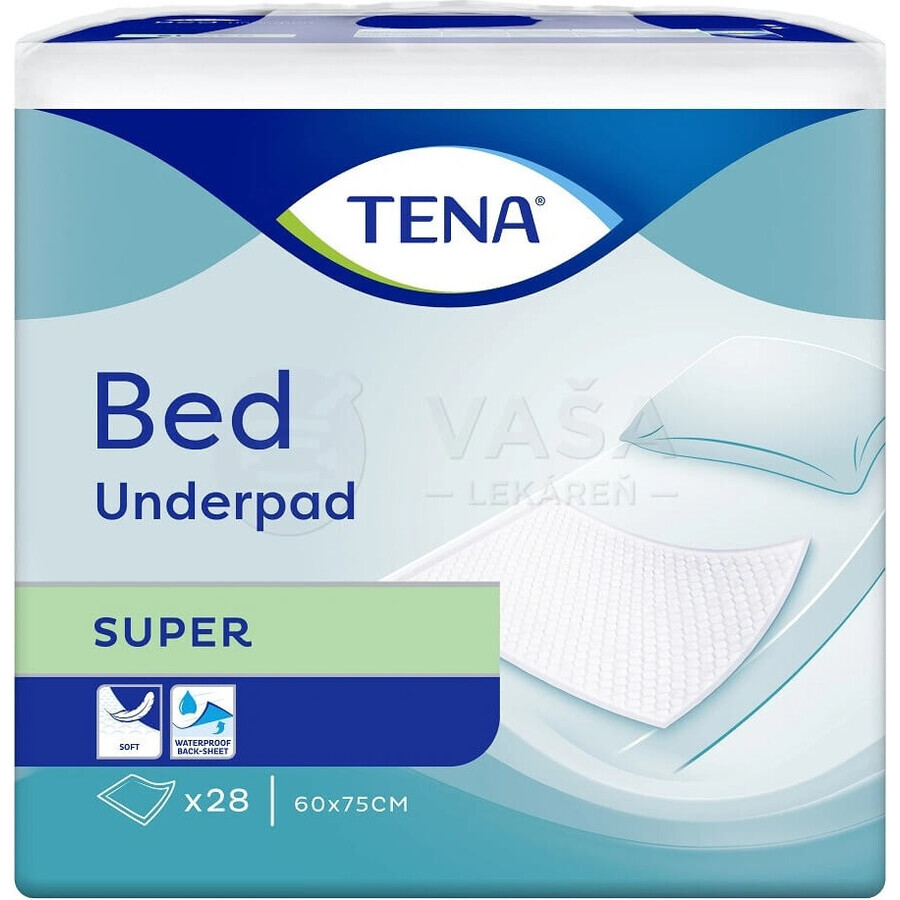 TENA Bed Super 1×28 unidades, absorbentes 60x75 cm