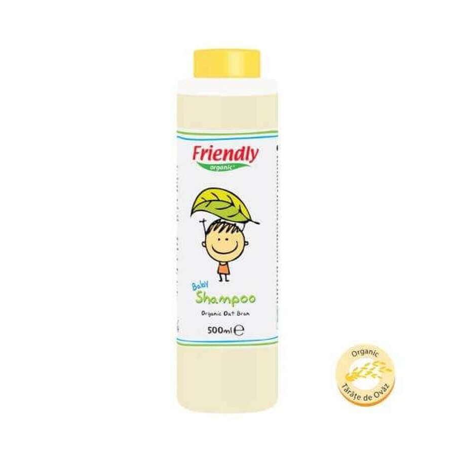 Șampon bebe cu semințe de ovăz, 500 ml, Friendly Organic