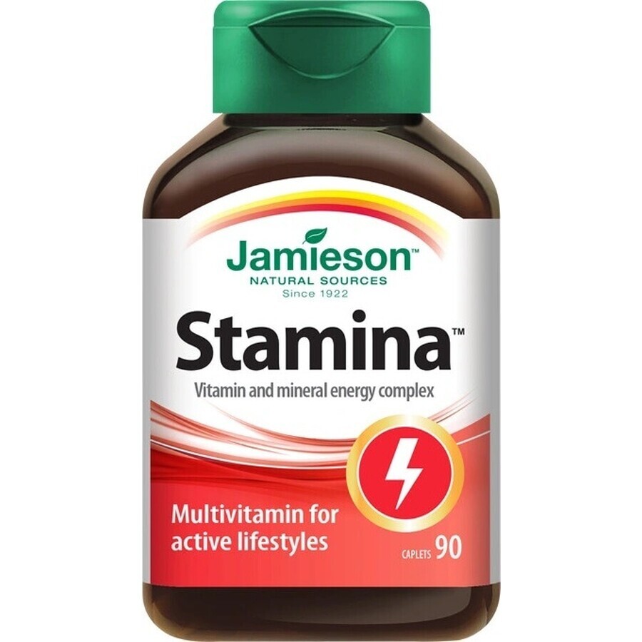 JAMIESON STAMINA COMPLEX OF VITAMINS AND MINERALS 1×90 tbl, Nahrungsergänzungsmittel