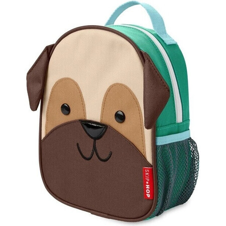 SKIP HOP Zoo Rucksack mit Sicherheitsleine Puggle 1+ 1×1 Stück, Rucksack