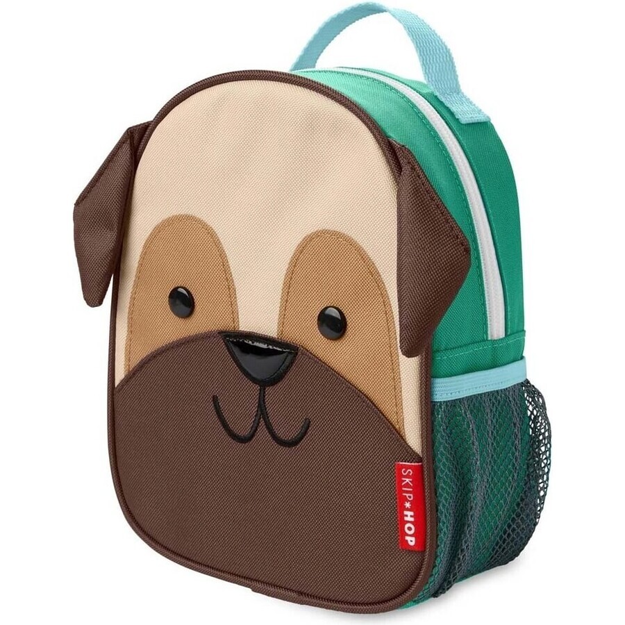 SKIP HOP Zoo Rucksack mit Sicherheitsleine Puggle 1+ 1×1 Stück, Rucksack