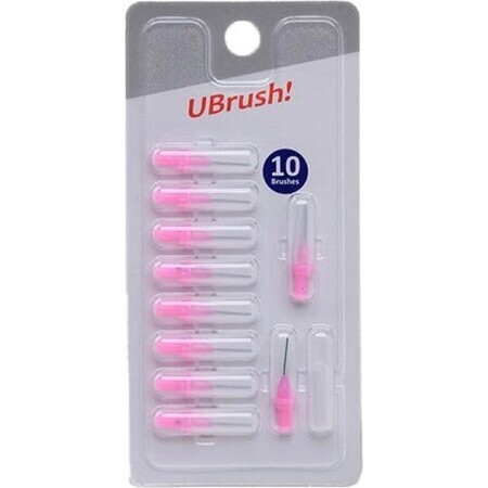 UBrush! - periuță de dinți interdentară - 0,7 mm roz 1×10 bucăți