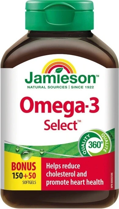 JAMIESON OMEGA-3 SELECT 1000 mg 1×200 cps, Nahrungsergänzungsmittel