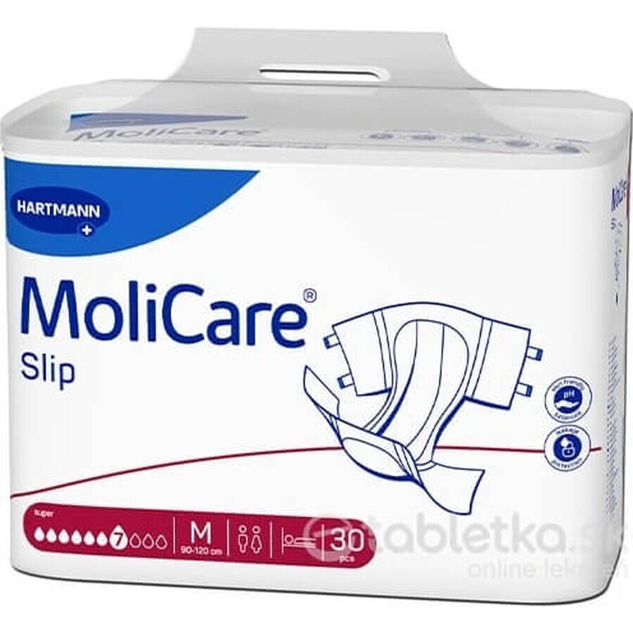 MoliCare Super Slip 7 sq. M 1×30pcs, incontinence briefs