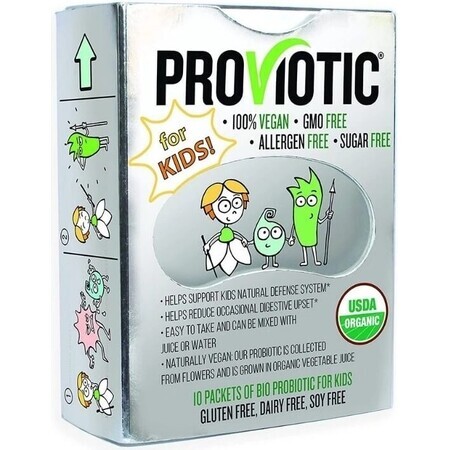 PROBIOTIC FOR CHILDREN PROBIOTIC VEGAN 10KS 1×10pcs, veganes Probiotikum für Kinder