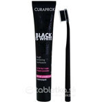 CURAPROX Black is White Light-Pack 1×1 set, pastă de dinți 8 ml + periuță de dinți CS 5460 1 buc