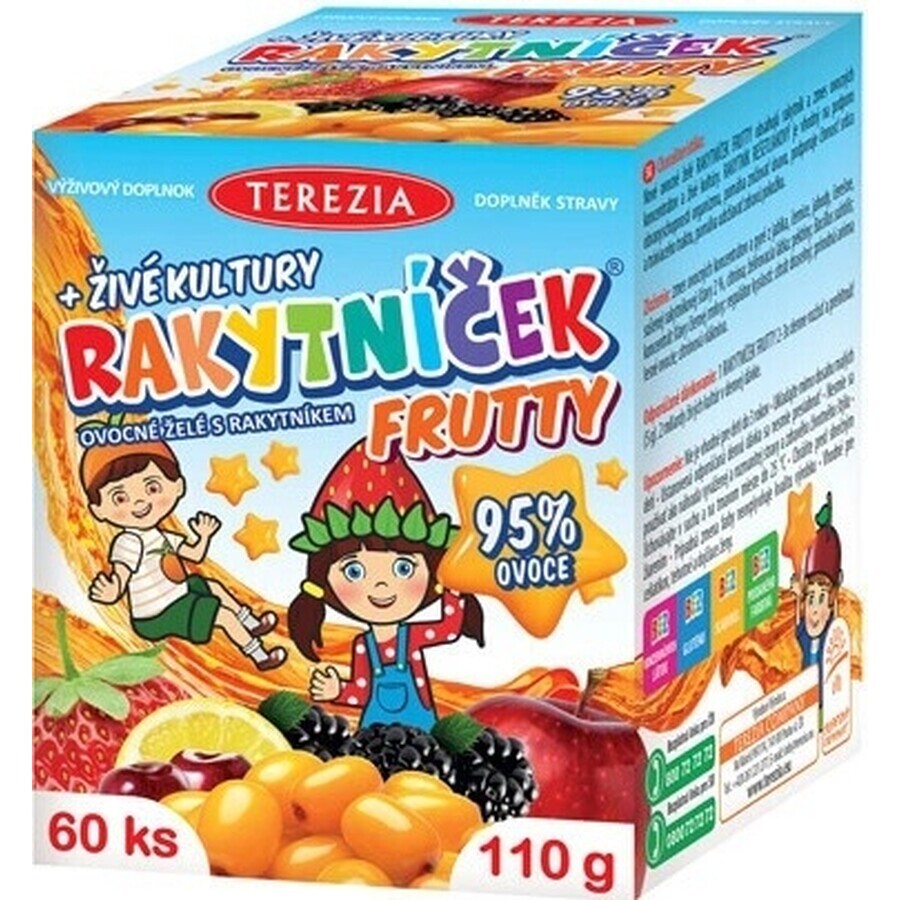 TEREZIA CANCER FRUTTY + cultures vivantes 1×60 pcs, supplément nutritionnel pour enfants