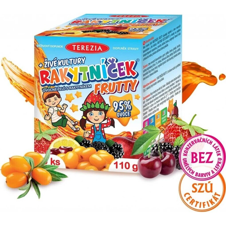 TEREZIA CANCER FRUTTY + cultures vivantes 1×60 pcs, supplément nutritionnel pour enfants