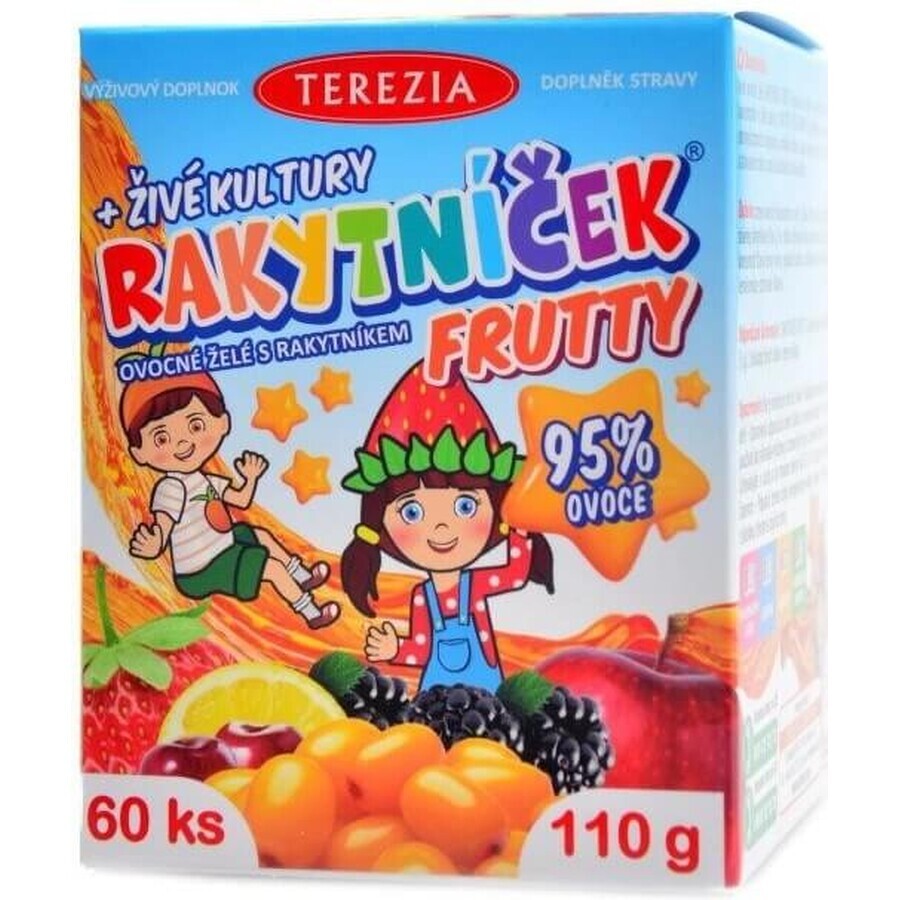 TEREZIA CANCER FRUTTY + cultures vivantes 1×60 pcs, supplément nutritionnel pour enfants