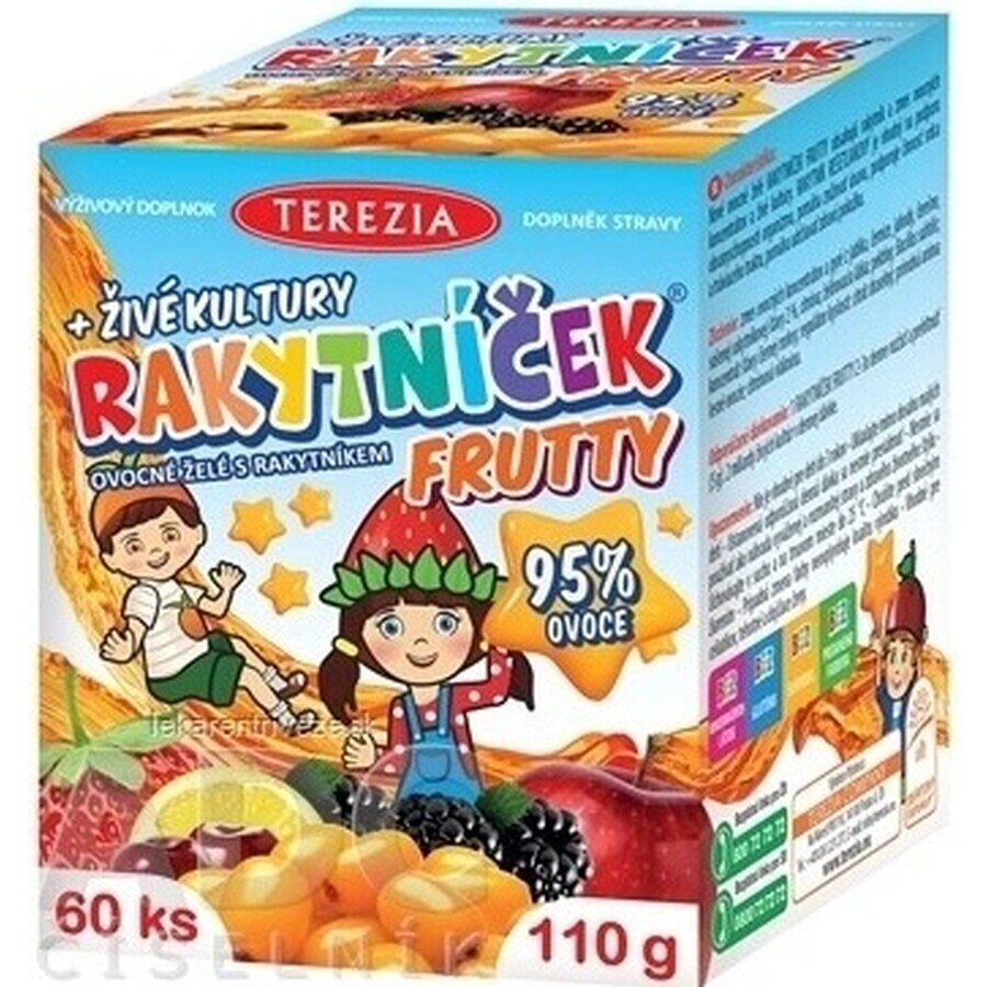 TEREZIA CANCER FRUTTY + cultures vivantes 1×60 pcs, supplément nutritionnel pour enfants