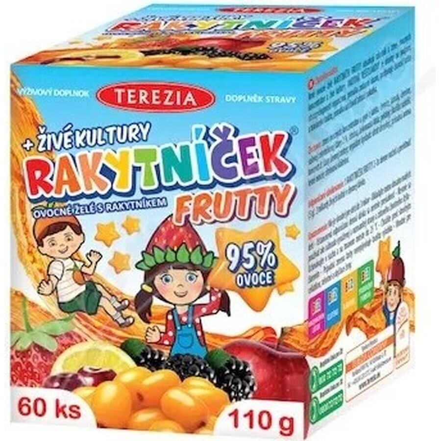 TEREZIA CANCER FRUTTY + cultures vivantes 1×60 pcs, supplément nutritionnel pour enfants