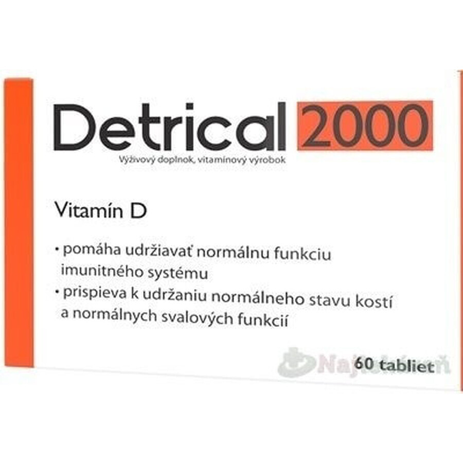 Detrical 2000 Vitamin D 1×60 tbl, Nahrungsergänzungsmittel