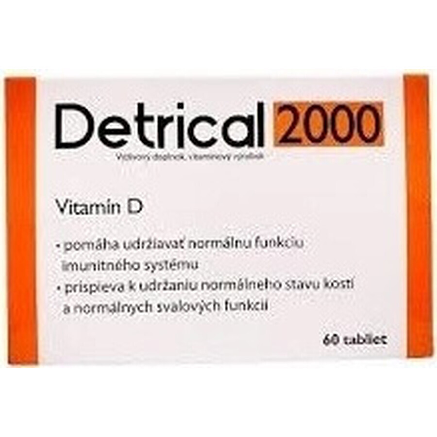 Detrical 2000 Vitamin D 1×60 tbl, Nahrungsergänzungsmittel