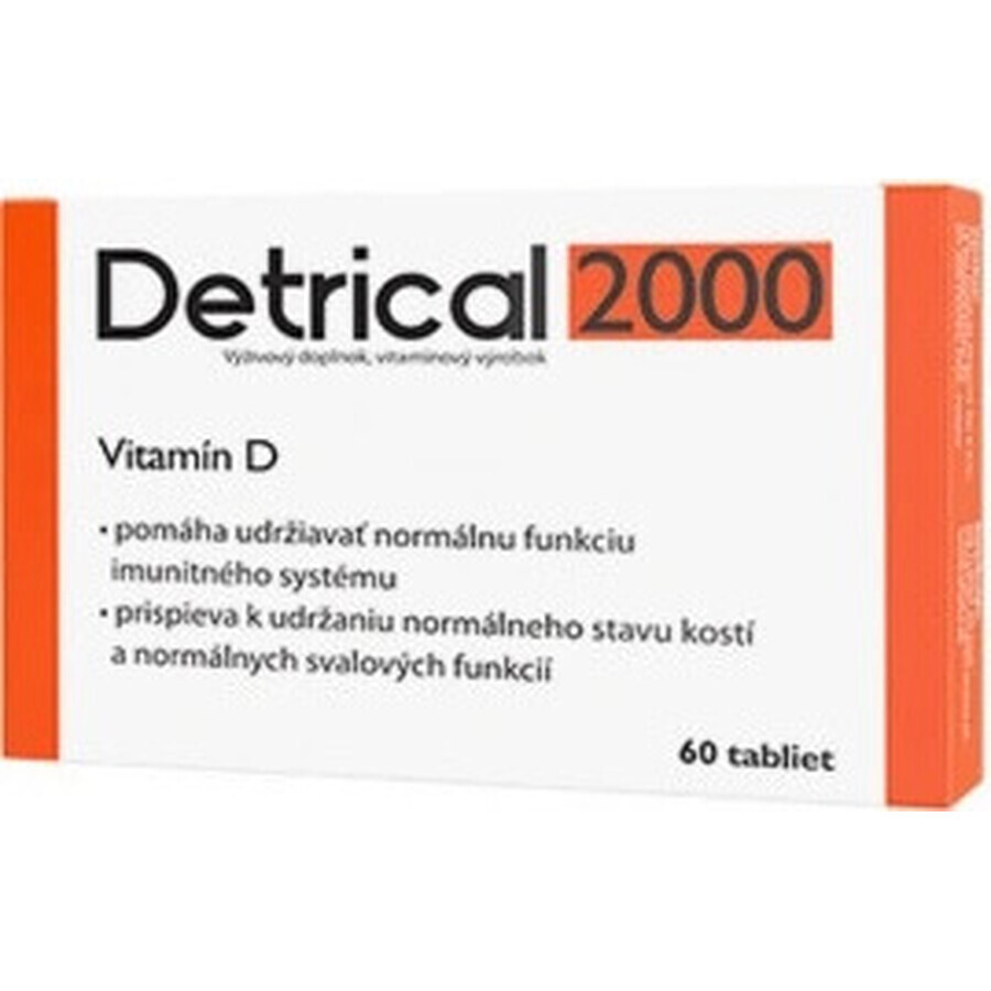 Detrical 2000 Vitamin D 1×60 tbl, Nahrungsergänzungsmittel