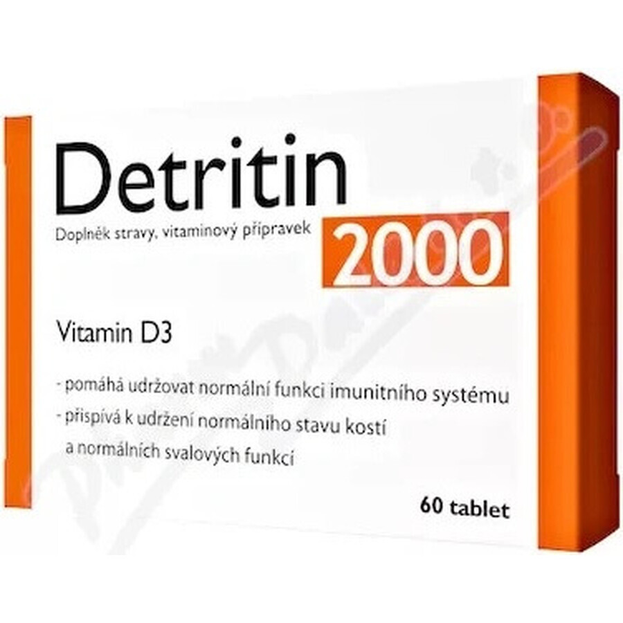 Detrical 2000 Vitamin D 1×60 tbl, Nahrungsergänzungsmittel