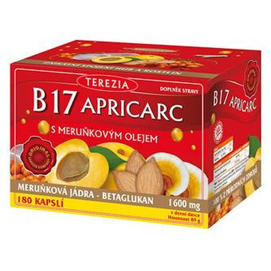 TEREZIA B17 APRICARC mit Aprikosenöl 1×180 cps, Nahrungsergänzungsmittel