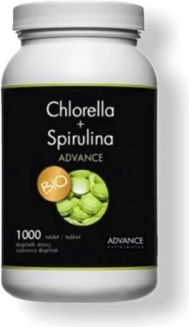 Chlorella + Spirulina ADVANCE BIO 1000 tbl. 1×1000 tbl, Nahrungsergänzungsmittel