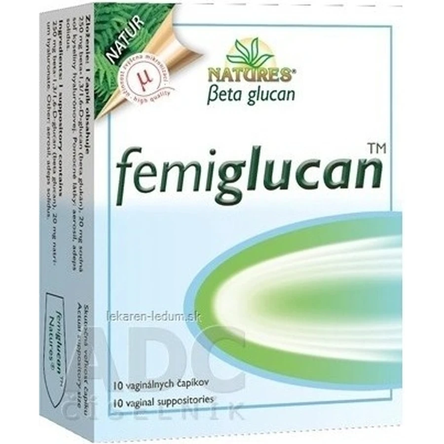 NATURES Femiglucan 1×10 pcs, suppositoires vaginaux