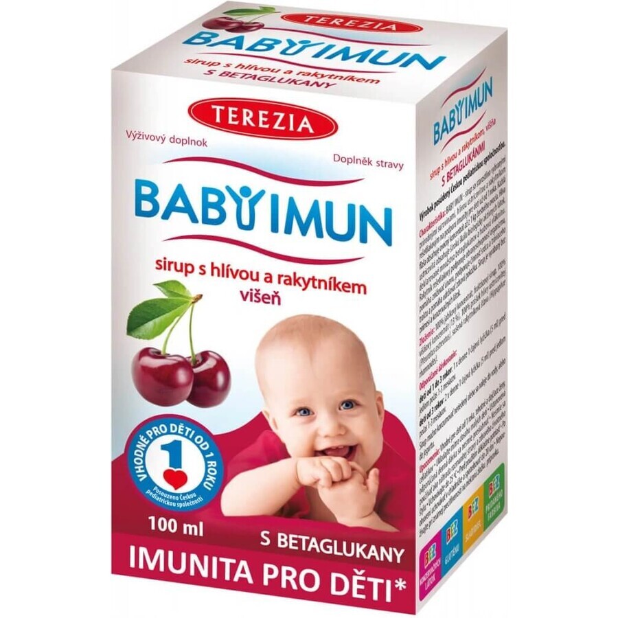 TEREZIA BABY IMMUN siroop met meidoorn en duindoorn 1×100 ml, voedingssupplement