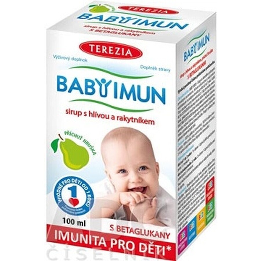 TEREZIA BABY IMMUN siroop met meidoorn en duindoorn 1×100 ml, voedingssupplement