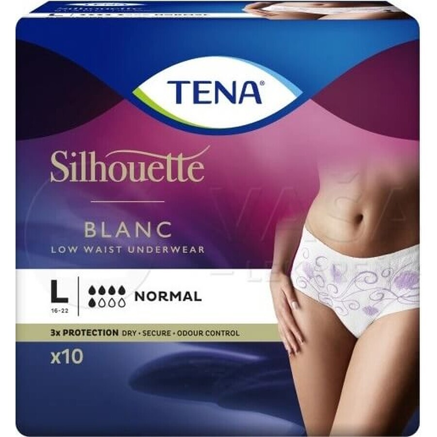 TENA Silhouette Normal L 1×10 Stück, Inkontinenzslips