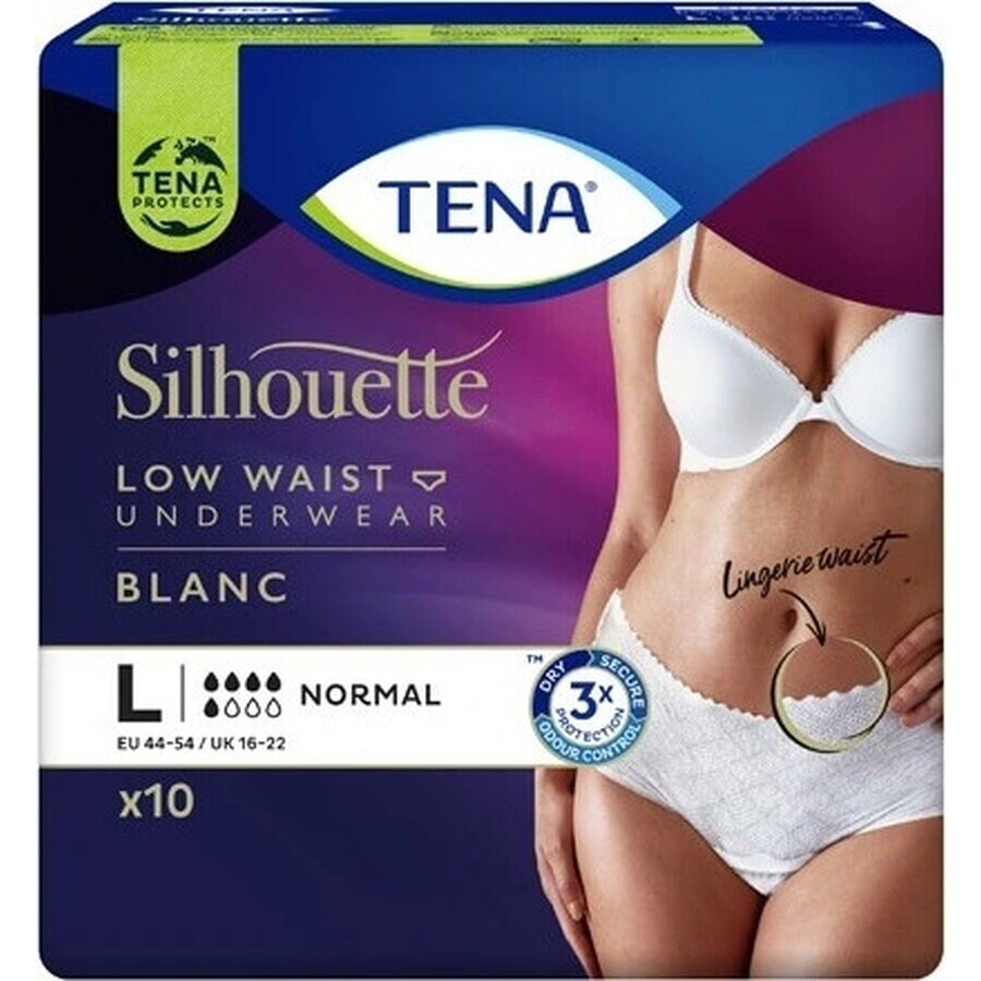 TENA Silhouette Normal L 1×10 Stück, Inkontinenzslips