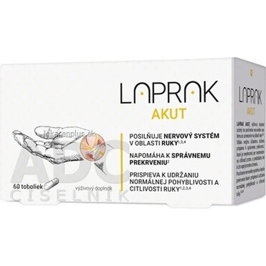 LAPRAK AKUT 1×60 tbl, voedingssupplement voor het zenuwstelsel