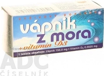 NATURVITA Meerescalcium + Vitamin D3 1×60 tbl, Calcium + D3