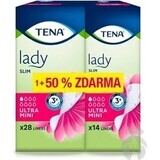 TENA Lady Slim Slim Ultra Mini 1×42 Stück, Inkontinenzeinlagen für Damen