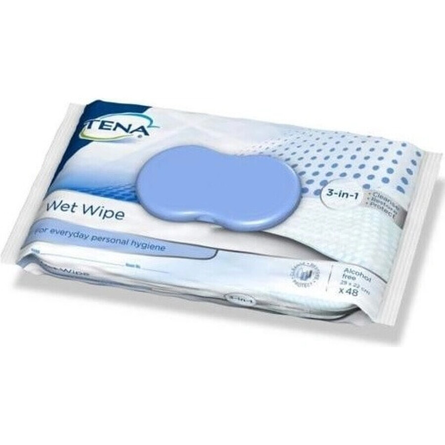 TENA Wet wipes 1×48 pcs, wet wipes