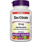 WEBBER NATURALS Zink 50 mg Citrat 1×180 tbl, Nahrungsergänzungsmittel