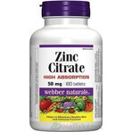 WEBBER NATURALS Zink 50 mg Citrat 1×180 tbl, Nahrungsergänzungsmittel