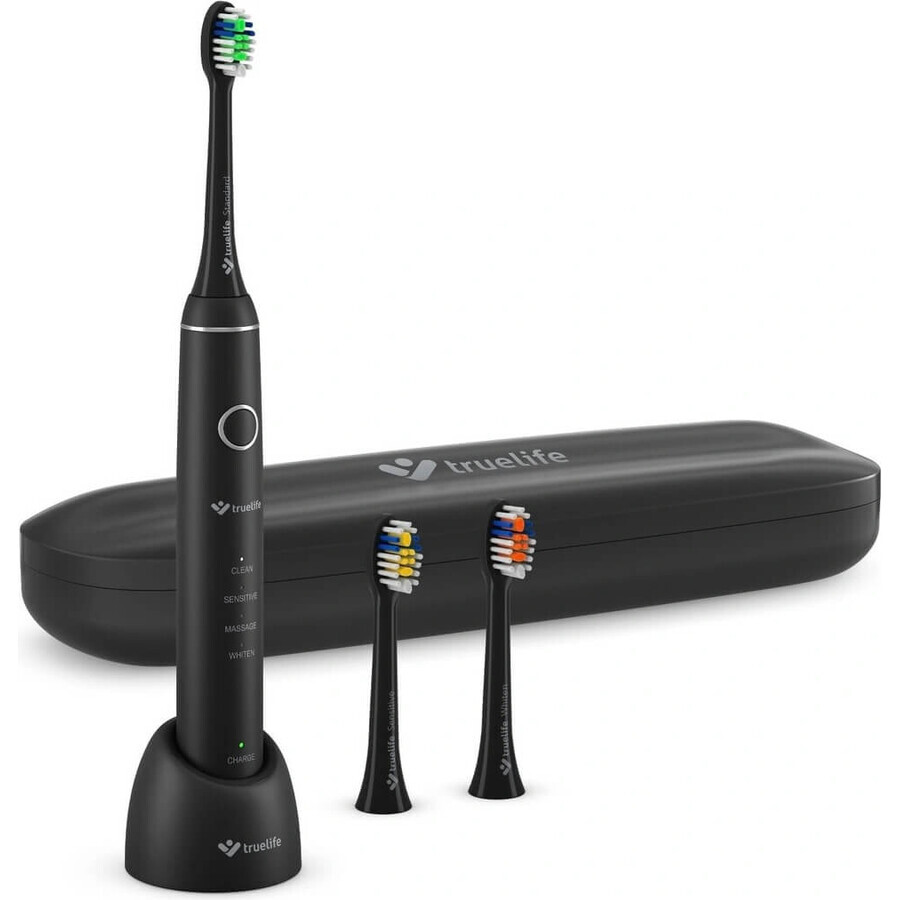 TrueLife SonicBrush Compact noir 1×1 pc, brosse à dents sonique