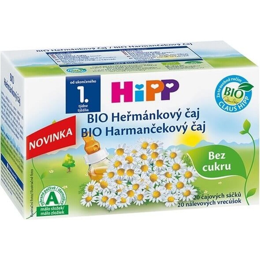 HiPP Organic Chamomile tea 20×1,5 g, chamomile tea