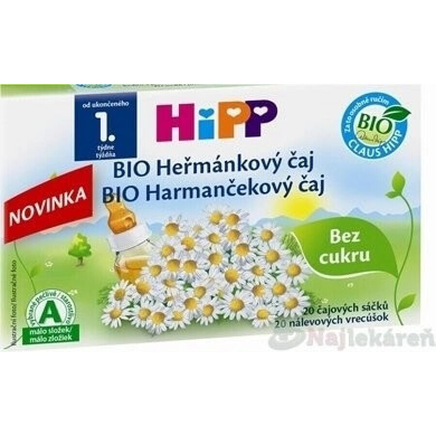 HiPP Organic Chamomile tea 20×1,5 g, chamomile tea