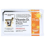 Bio Vitamine D3 3000IU D-Pearls 75 mcg, 80 softgels, Pharma Nord