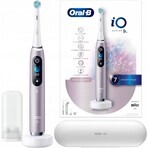 Oral B EK iO Series 9 Rozenkwarts + tandenborstelhouder + reisetui 1×1 set, elektronische tandenborstel