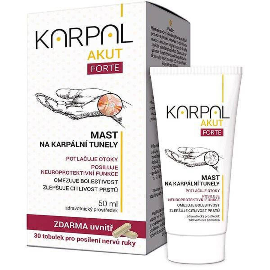 KARPAL AKUT FORTE l + KARPA-L AKU 50ml + 30 cps, Nahrungsergänzungsmittel