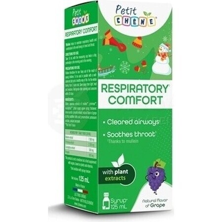 Petit Respiratory comfort sirop pentru copii 125 ml 1×125 ml, sirop pentru susținerea respirației și calmarea gâtului