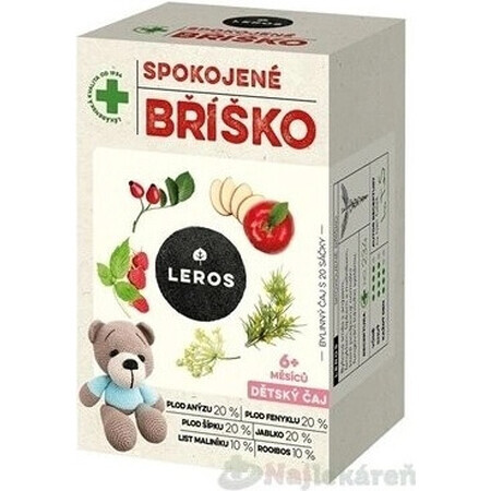 LEROS CHILDREN'S TEA SOOTHY BELLY 20×2 g, Kräuterbauchtee für Kinder