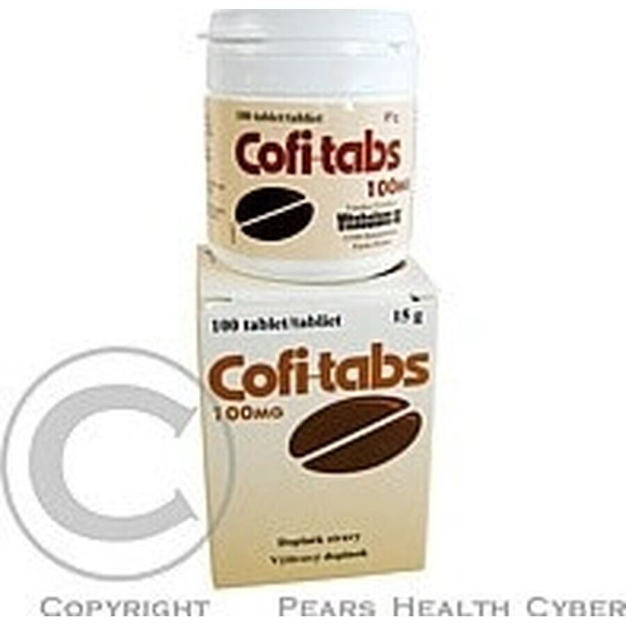 Vitabalans Cofi-tabs 1×100 tbl, tablets with caffeine