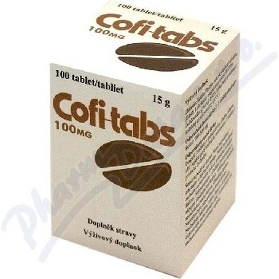 Vitabalans Cofi-tabs 1×100 tbl, tablets with caffeine