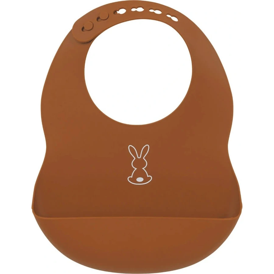 NATTOU BPA free viola scuro 1×1 pz, bavaglino in silicone