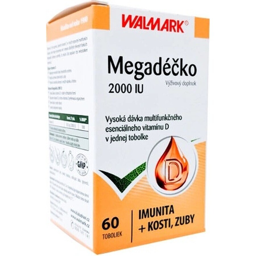 WALMARK Megadose 2000 IE 1×60 cps, vitamine D