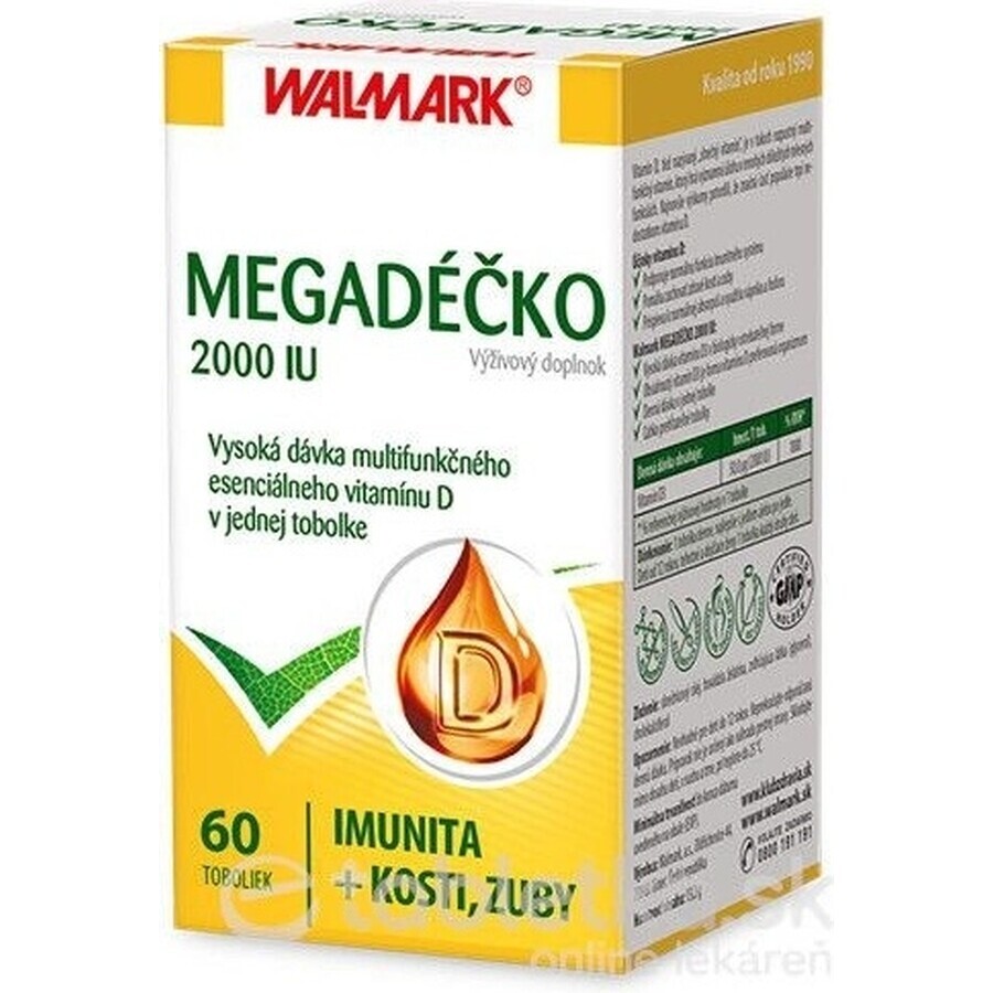 WALMARK Megadose 2000 IE 1×60 cps, vitamine D