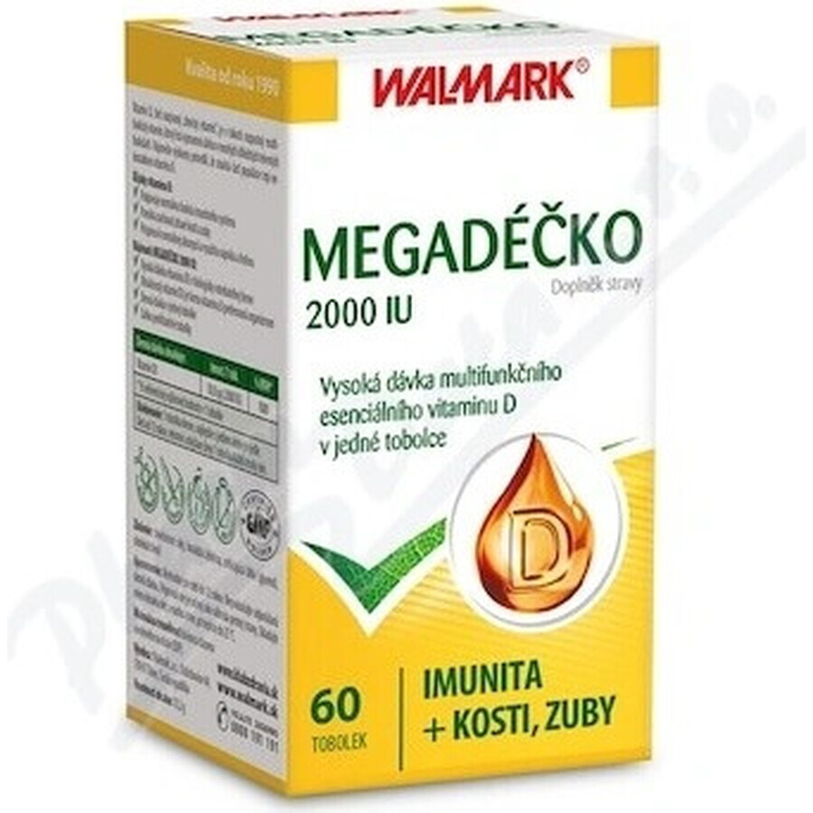 WALMARK Megadose 2000 IE 1×60 cps, vitamine D