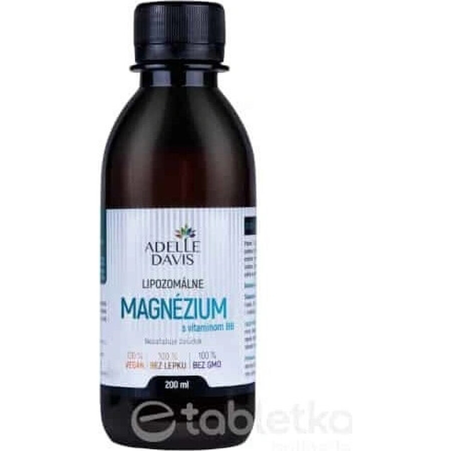 Adelle Davis liposomal magnesium with vitamin B6 1×200 ml, magnesium