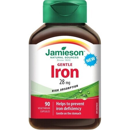 JAMIESON GENTLE IRON COMPLEX 1×90 cps, food supplement